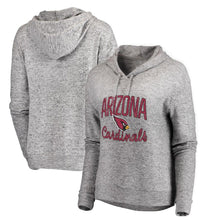 Load image into Gallery viewer, Women's Arizona Cardinals NFL Pro Line by Fanatics Branded Ash Cozy Collection Steadfast Pullover Hoodie