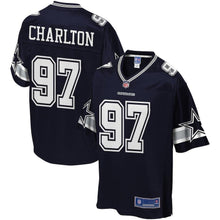 Load image into Gallery viewer, Youth Dallas Cowboys Taco Charlton NFL Pro Line Navy Player Jersey
