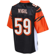 Load image into Gallery viewer, Youth Cincinnati Bengals Nick Vigil NFL Pro Line Black Player Jersey