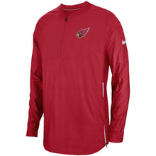 Load image into Gallery viewer, Men's Arizona Cardinals Nike Cardinal Sideline Lockdown Quarter-Zip Jacket