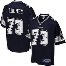 Load image into Gallery viewer, Youth Dallas Cowboys Joe Looney NFL Pro Line Navy Player Jersey