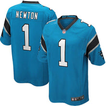 Load image into Gallery viewer, Youth Carolina Panthers Cam Newton Nike Black Team Color Game Jersey