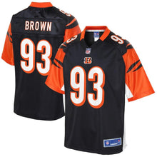 Load image into Gallery viewer, Youth Cincinnati Bengals Andrew Brown NFL Pro Line Black Player Jersey
