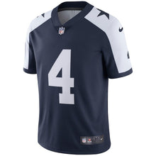 Load image into Gallery viewer, Youth Dallas Cowboys Dak Prescott Nike Navy Alternate Vapor Untouchable Limited Player Jersey