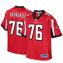 Load image into Gallery viewer, Youth Atlanta Falcons Daniel Brunskill NFL Pro Line Red Player Jersey
