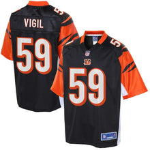 Load image into Gallery viewer, Youth Cincinnati Bengals Nick Vigil NFL Pro Line Black Player Jersey