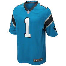 Load image into Gallery viewer, Youth Carolina Panthers Cam Newton Nike Black Team Color Game Jersey
