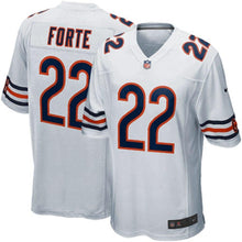 Load image into Gallery viewer, Youth Chicago Bears Matt Forte Nike White/Navy Game Jersey