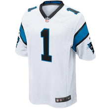 Load image into Gallery viewer, Youth Carolina Panthers Cam Newton Nike Black Team Color Game Jersey