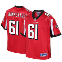 Load image into Gallery viewer, Youth Atlanta Falcons JC Hassenauer NFL Pro Line Red Player Jersey