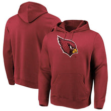 Load image into Gallery viewer, Men's Arizona Cardinals Majestic Cardinal Line of Scrimmage Pullover Hooded Sweatshirt