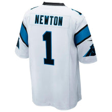 Load image into Gallery viewer, Youth Carolina Panthers Cam Newton Nike Black Team Color Game Jersey