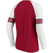 Load image into Gallery viewer, Women's Arizona Cardinals NFL Pro Line by Fanatics Branded Cardinal/White Iconic Fleece Pullover Sweatshirt