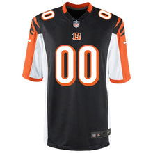 Load image into Gallery viewer, Youth Cincinnati Bengals Nike Black/White Custom Game Jersey