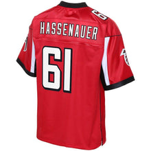 Load image into Gallery viewer, Youth Atlanta Falcons JC Hassenauer NFL Pro Line Red Player Jersey