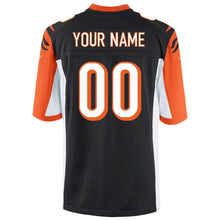 Load image into Gallery viewer, Youth Cincinnati Bengals Nike Black/White Custom Game Jersey