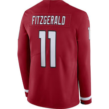 Load image into Gallery viewer, Men's Arizona Cardinals Larry Fitzgerald Nike Cardinal Therma Long Sleeve Jersey