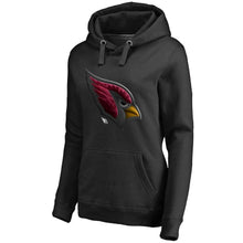 Load image into Gallery viewer, Women's Arizona Cardinals NFL Pro Line by Fanatics Branded Black Personalized Midnight Mascot Pullover Hoodie