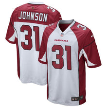Load image into Gallery viewer, Youth Arizona Cardinals David Johnson Nike White Game Jersey