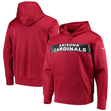Load image into Gallery viewer, Men's Arizona Cardinals Nike Cardinal Sideline Team Performance Pullover Hoodie