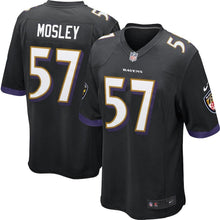 Load image into Gallery viewer, Youth Baltimore Ravens C.J. Mosley Nike Black/White/Purple Alternate Game Jersey