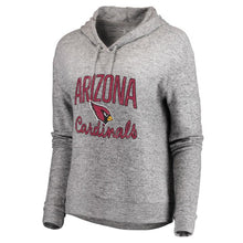Load image into Gallery viewer, Women's Arizona Cardinals NFL Pro Line by Fanatics Branded Ash Cozy Collection Steadfast Pullover Hoodie