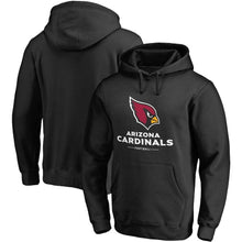 Load image into Gallery viewer, Men's Arizona Cardinals NFL Pro Line Big &amp; Tall Team Lockup Black Pullover Hoodie