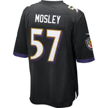 Load image into Gallery viewer, Youth Baltimore Ravens C.J. Mosley Nike Black/White/Purple Alternate Game Jersey