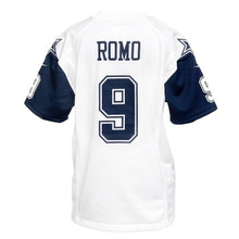 Load image into Gallery viewer, Youth Dallas Cowboys Tony Romo Nike White Color Rush Game Jersey