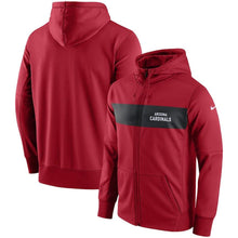 Load image into Gallery viewer, Men's Arizona Cardinals Nike Cardinal Team Sideline Full-Zip Performance Hoodie