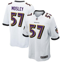 Load image into Gallery viewer, Youth Baltimore Ravens C.J. Mosley Nike Black/White/Purple Alternate Game Jersey