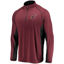 Load image into Gallery viewer, Men's Arizona Cardinals NFL Pro Line by Fanatics Branded Cardinal Iconic Quarter-Zip Pullover Jacket