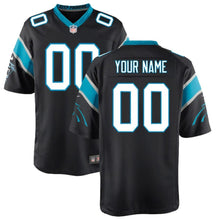 Load image into Gallery viewer, Youth Carolina Panthers Nike Black Custom Game Jersey