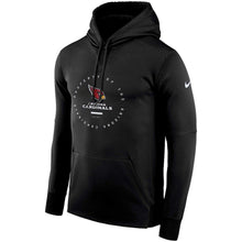 Load image into Gallery viewer, Men's Arizona Cardinals Nike Black Sideline Property Of Wordmark Logo Performance Pullover Hoodie