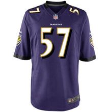 Load image into Gallery viewer, Youth Baltimore Ravens C.J. Mosley Nike Black/White/Purple Alternate Game Jersey