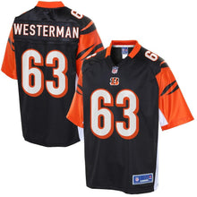 Load image into Gallery viewer, Youth Cincinnati Bengals Christian Westerman NFL Pro Line Black Player Jersey