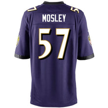 Load image into Gallery viewer, Youth Baltimore Ravens C.J. Mosley Nike Black/White/Purple Alternate Game Jersey