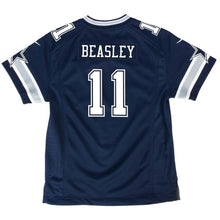 Load image into Gallery viewer, Youth Dallas Cowboys Cole Beasley Nike Navy Game Jersey