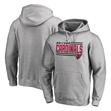 Load image into Gallery viewer, Men's Arizona Cardinals NFL Pro Line by Fanatics Branded Ash Iconic Collection On Side Stripe Big &amp; Tall Pullover Hoodie