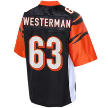 Load image into Gallery viewer, Youth Cincinnati Bengals Christian Westerman NFL Pro Line Black Player Jersey