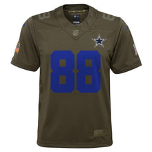 Load image into Gallery viewer, Youth Dallas Cowboys Dez Bryant Nike Olive Salute to Service Game Jersey