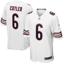 Load image into Gallery viewer, Youth Chicago Bears Jay Cutler White/Nike Navy Blue Team Color Game Jersey