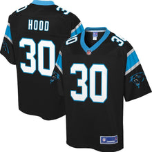 Load image into Gallery viewer, Youth Carolina Panthers Elijah Hood NFL Pro Line Black Player Jersey