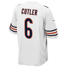 Load image into Gallery viewer, Youth Chicago Bears Jay Cutler White/Nike Navy Blue Team Color Game Jersey