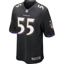 Load image into Gallery viewer, Youth Baltimore Ravens Terrell Suggs Nike Purple/Black/White Team Color Game Jersey