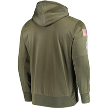Load image into Gallery viewer, Men's Arizona Cardinals Nike Olive Salute to Service Sideline Therma Performance Pullover Hoodie