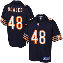 Load image into Gallery viewer, Youth Chicago Bears Patrick Scales NFL Pro Line Navy Player Jersey