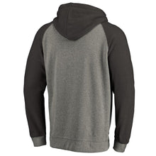 Load image into Gallery viewer, Men's Arizona Cardinals NFL Pro Line by Fanatics Branded Gray/Black Throwback Logo Big &amp; Tall Tri-Blend Raglan Pullover Hoodie