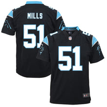 Load image into Gallery viewer, Youth Carolina Panthers Sam Mills Nike Black Retired Game Jersey