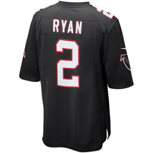 Load image into Gallery viewer, Youth Atlanta Falcons Matt Ryan Nike Black Alternate Game Jersey